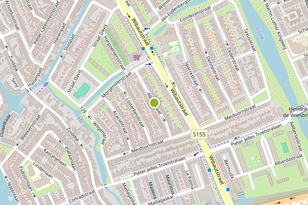 Ambulance-melding op Abeelstraat, Zaandam op 18 mei, kaart-overzicht