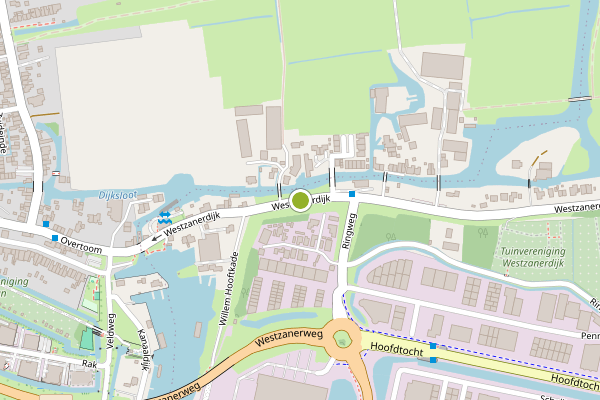 Ambulance-melding op Westzanerdijk, Zaandam op 18 mei, kaart-overzicht