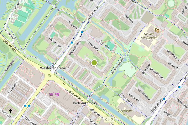 Ambulance-melding op Overslaghof, Amsterdam op 29 juli, kaart-overzicht
