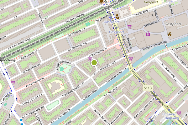 Ambulance-melding op Ingogostraat, Amsterdam op 29 juli, kaart-overzicht
