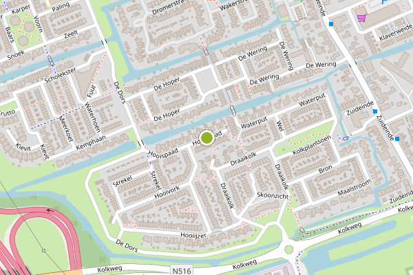 Ambulance-melding op Hooispaad, Oostzaan op 17 mei, kaart-overzicht