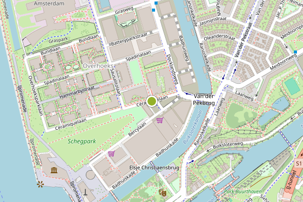Ambulance-melding op Ceramiquelaan, Amsterdam op 18 mei, kaart-overzicht