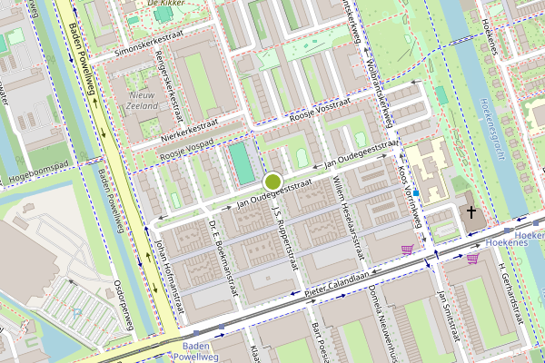 Ambulance-melding op Jan Oudegeeststraat, Amsterdam op 18 mei, kaart-overzicht