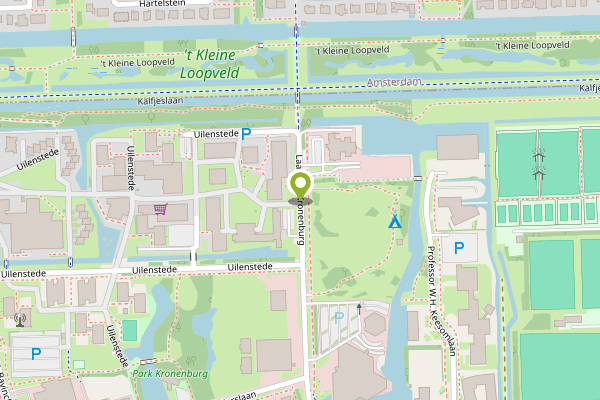 Ambulance-melding op Laan van Kronenburg, Amstelveen op 25 april, kaart-overzicht