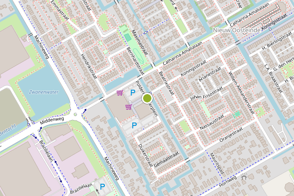 Ambulance-melding op Poldermeesterplein, Aalsmeer op 18 mei, kaart-overzicht