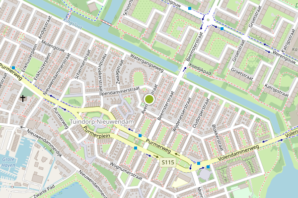 Ambulance-melding op Avenhornstraat, Amsterdam op 18 mei, kaart-overzicht