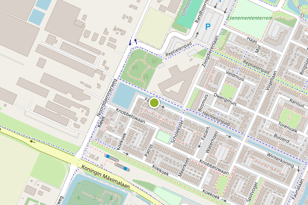 Ambulance-melding op Fazant, Uithoorn op 18 mei, kaart-overzicht