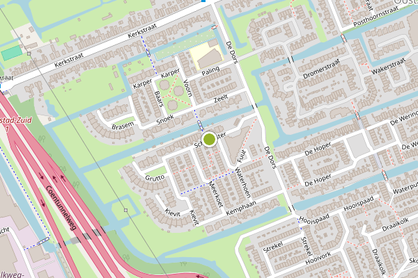 Ambulance-melding op Scholekster, Oostzaan op 18 mei, kaart-overzicht
