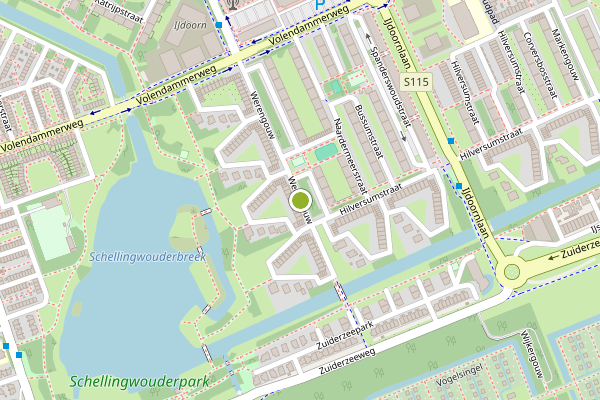 Ambulance-melding op Werengouw, Amsterdam op 18 mei, kaart-overzicht