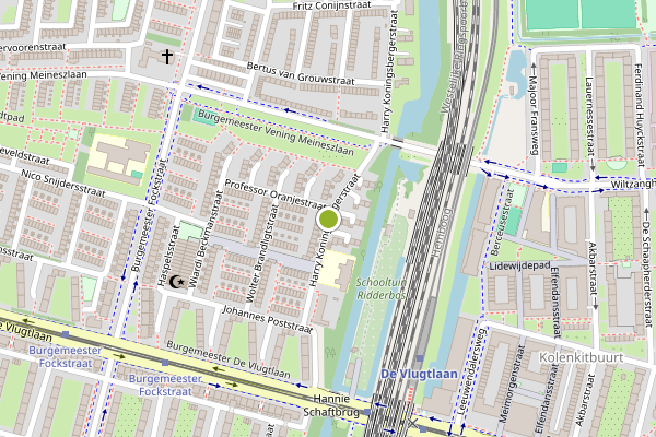 Ambulance-melding op Harry Koningsbergerstraat, Amsterdam op 18 mei, kaart-overzicht
