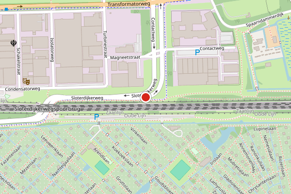 Brandweer-melding op Sloterdijkerweg, Amsterdam op 18 mei, kaart-overzicht