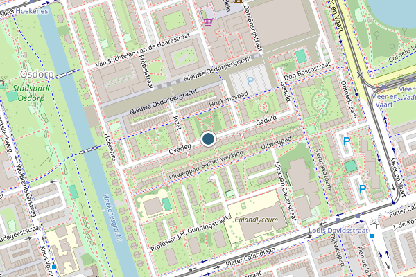 Politie-melding op Overleg, Amsterdam op 1 augustus, kaart-overzicht