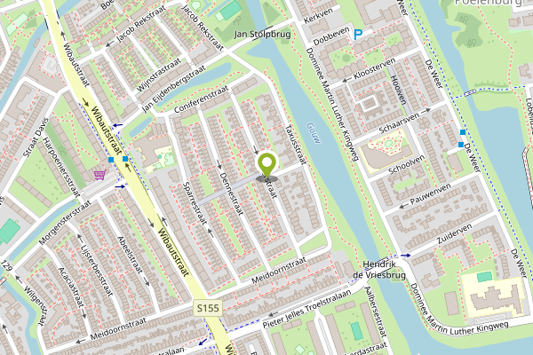 Ambulance-melding op Cederstraat, Zaandam op 25 april, kaart-overzicht