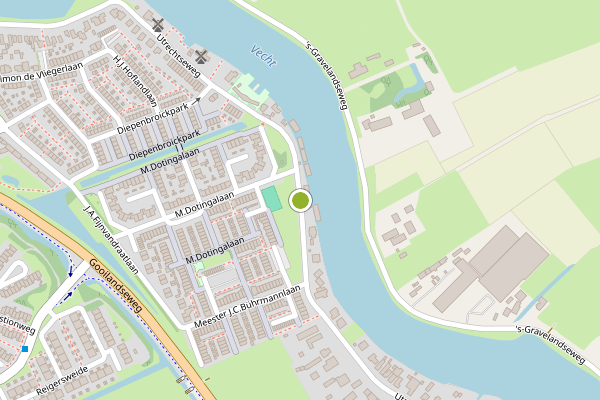 Ambulance-melding op Utrechtseweg, Weesp op 19 mei, kaart-overzicht