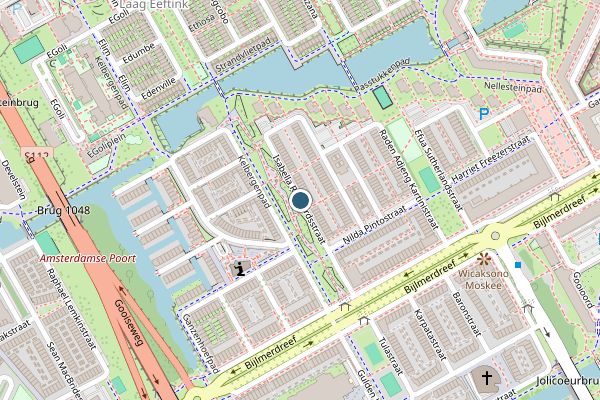 Ambulance + Politie samen ter plaatse op Isabella Richaardsstraat, Amsterdam op 1 augustus, kaart-overzicht nieuws-bericht
