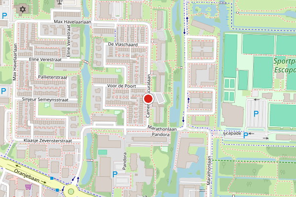 Brandweer-melding op Camera Obscuralaan, Amstelveen op 19 mei, kaart-overzicht