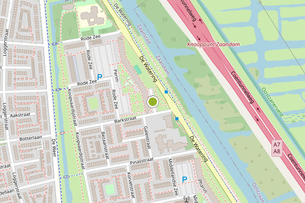 Ambulance-melding op Perim, Zaandam op 19 mei, kaart-overzicht