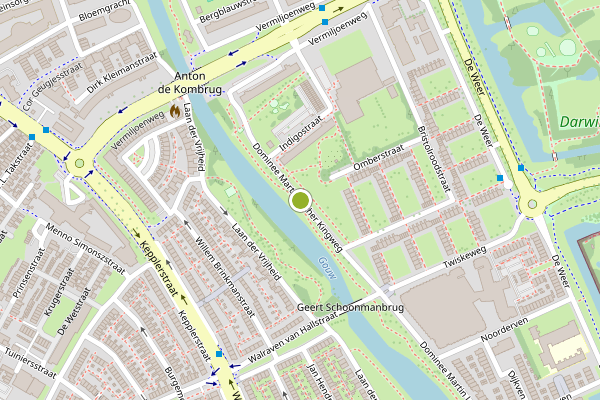 Ambulance-melding op Ds. Martin Luther Kingweg, Zaandam op 19 mei, kaart-overzicht