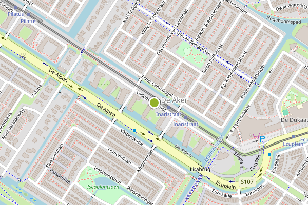 Ambulance-melding op Ladogameerhof, Amsterdam op 2 augustus, kaart-overzicht