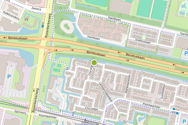 Ambulance-melding op Chirurgijn, Amstelveen op 19 mei, kaart-overzicht