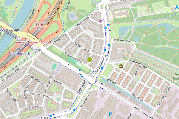 Ambulance-melding op Flamingostraat, Amsterdam op 19 mei, kaart-overzicht