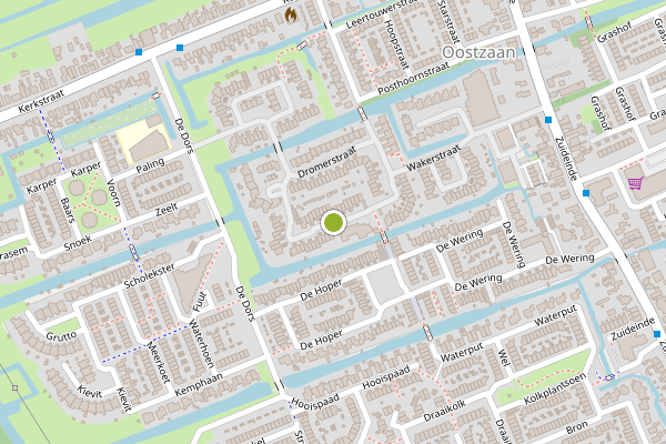 Ambulance-melding op Dromerstraat, Oostzaan op 20 mei, kaart-overzicht