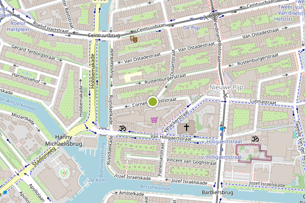 Ambulance-melding op Cornelis Trooststraat, Amsterdam op 20 mei, kaart-overzicht