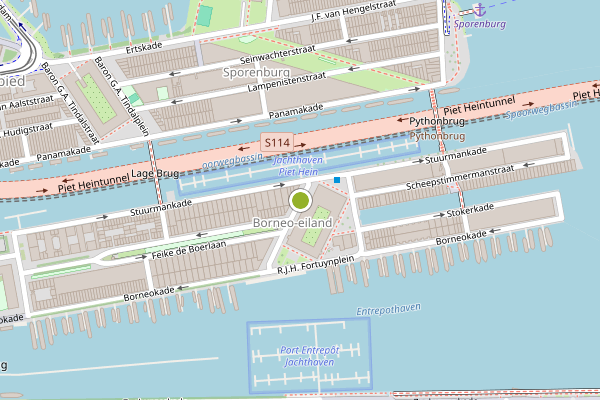 Ambulance-melding op R.J.H. Fortuynstraat, Amsterdam op 20 mei, kaart-overzicht