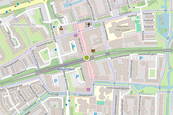 Ambulance-melding op Reigersbos, Amsterdam op 20 mei, kaart-overzicht