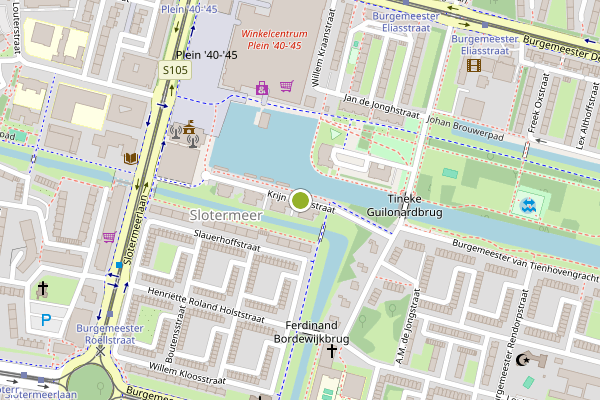 Ambulance-melding op Krijn Breurstraat, Amsterdam op 20 mei, kaart-overzicht
