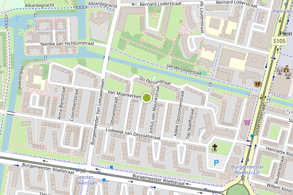 Ambulance-melding op Van Moerkerkenstraat, Amsterdam op 20 mei, kaart-overzicht