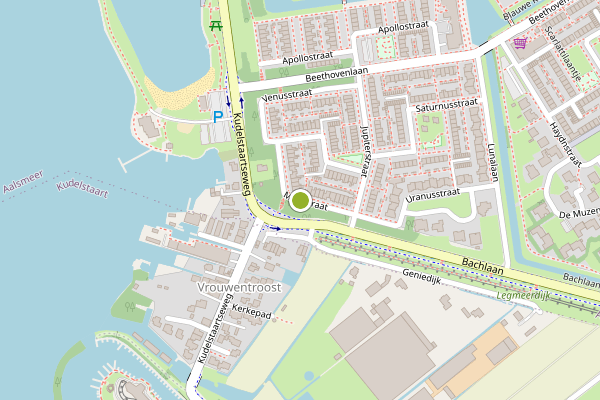Ambulance-melding op Marsstraat, Aalsmeer op 5 augustus, kaart-overzicht