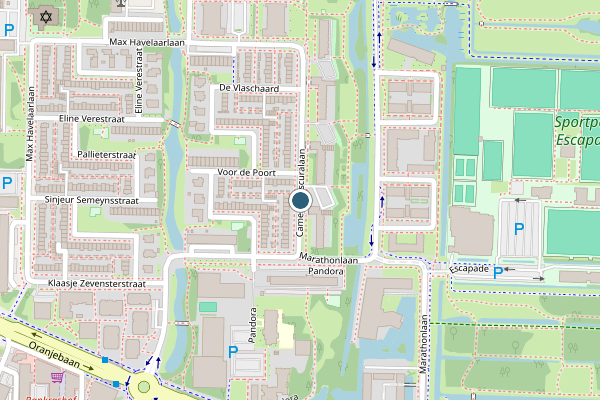 Politie-melding op Camera Obscuralaan, Amstelveen op 5 augustus, kaart-overzicht