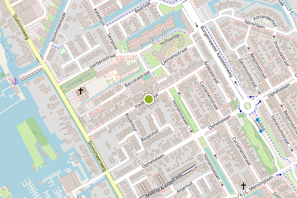 Ambulance-melding op Hadleystraat, Aalsmeer op 5 augustus, kaart-overzicht