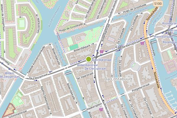 Ambulance-melding op De Clercqstraat, Amsterdam op 5 augustus, kaart-overzicht