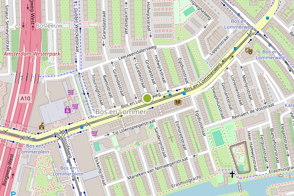 Ambulance-melding op Bos en Lommerweg, Amsterdam op 5 augustus, kaart-overzicht
