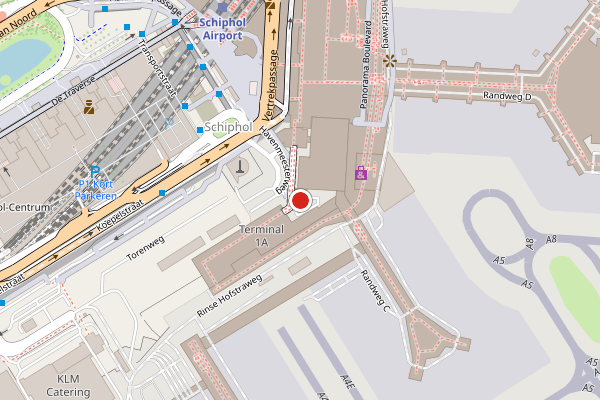 Brandweer-melding op Expeditiestraat, Schiphol op 5 augustus, kaart-overzicht