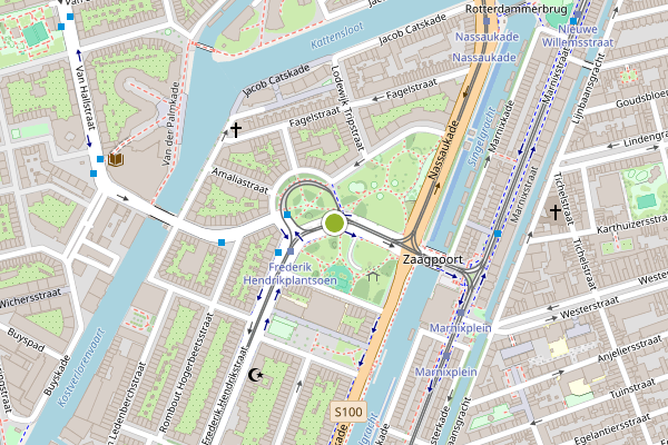 Ambulance-melding op Frederik Hendrikplantsoen, Amsterdam op 5 augustus, kaart-overzicht