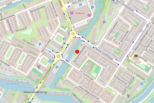 Brandweer-melding op Richard Holstraat, Purmerend op 5 augustus, kaart-overzicht