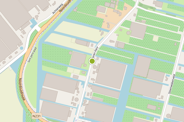 Ambulance-melding op Bezworen Kerf, De Kwakel op 5 augustus, kaart-overzicht