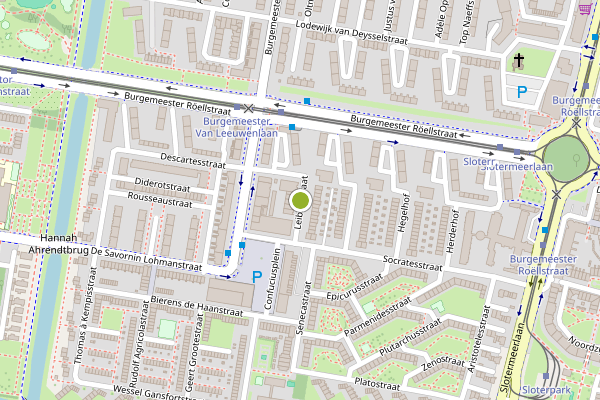 Ambulance-melding op Leibnizstraat, Amsterdam op 5 augustus, kaart-overzicht