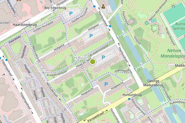 Ambulance-melding op Haag en Veld, Amsterdam op 5 augustus, kaart-overzicht