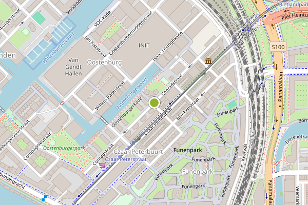 Ambulance-melding op Conradstraat, Amsterdam op 5 augustus, kaart-overzicht