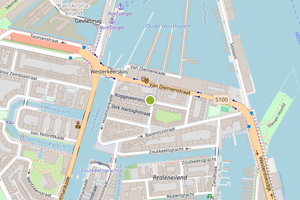 Ambulance-melding op Roggeveenstraat, Amsterdam op 5 augustus, kaart-overzicht