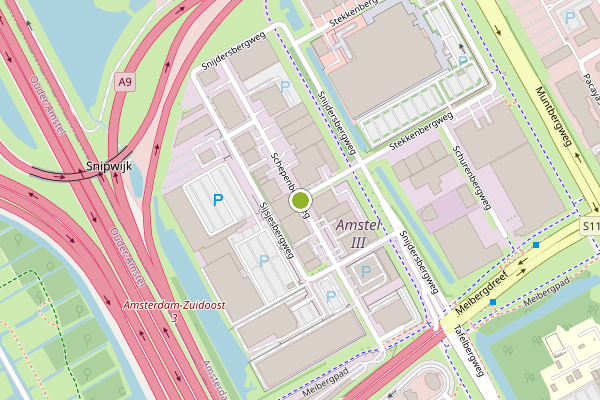 Ambulance-melding op Schepenbergweg, Amsterdam op 5 augustus, kaart-overzicht