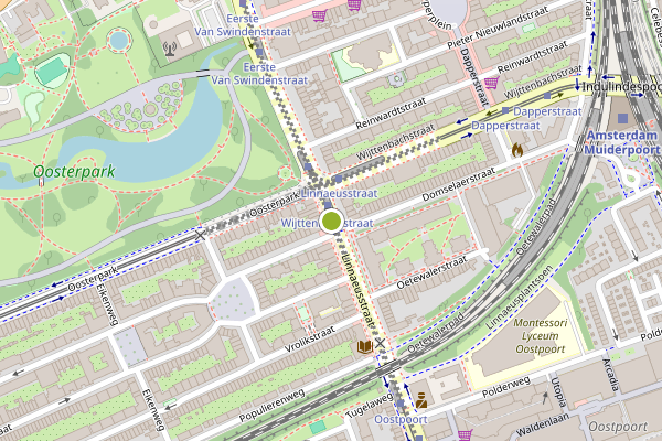 Ambulance-melding op Linnaeusstraat, Amsterdam op 5 augustus, kaart-overzicht