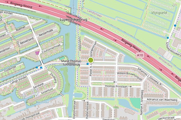 Ambulance-melding op Pieter A. van Heijningestraat, Amsterdam op 5 augustus, kaart-overzicht