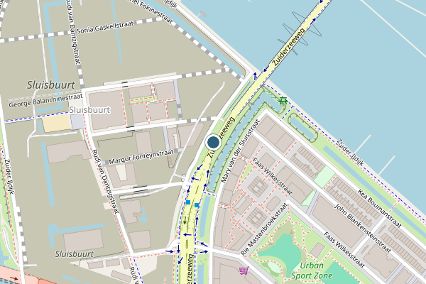 Politie-melding op Zuiderzeeweg, Amsterdam op 5 augustus, kaart-overzicht