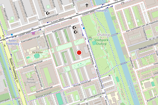 Brandweer-melding op Ekingenstraat, Amsterdam op 5 augustus, kaart-overzicht