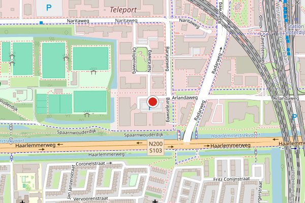 Brandweer-melding op Heathrowstraat, Amsterdam op 6 augustus, kaart-overzicht
